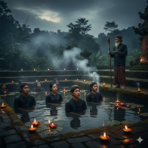 ilustrasi mandi celup [ai]