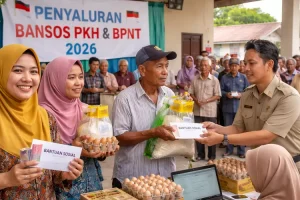 ilustrasi bantuan sosial bansos [ai]