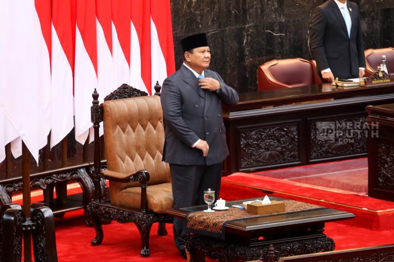 presiden prabowo subianto hadiri rapat DPR RI [dok. merahputih]
